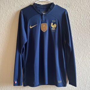 2022-23 France Home Long Sleeve Nike Medium